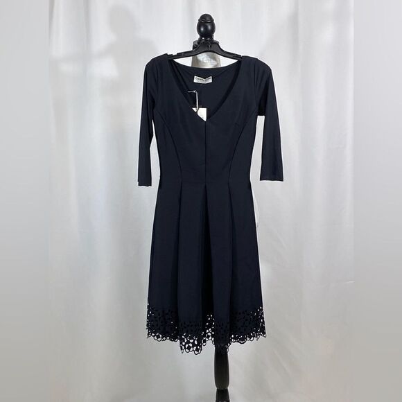 Chiara Boni La Petite Robe Naffy V-Neck Fit-&-Flare Dress size 8 - Picture 6 of 12